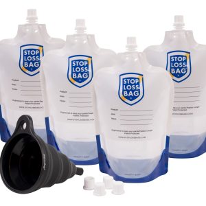 Bundle #2: 4-Pack StopLossBags® w/ funnel, 4-extra caps