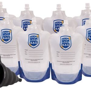Bundle #3: 8-pack of StopLossBags®, Funnel